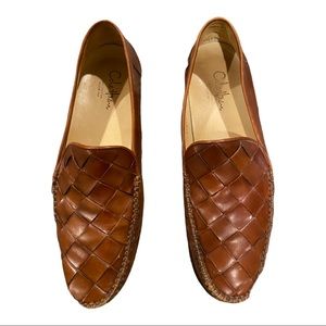 Cole Haan mens shoes waffle pattern leather very good condition!